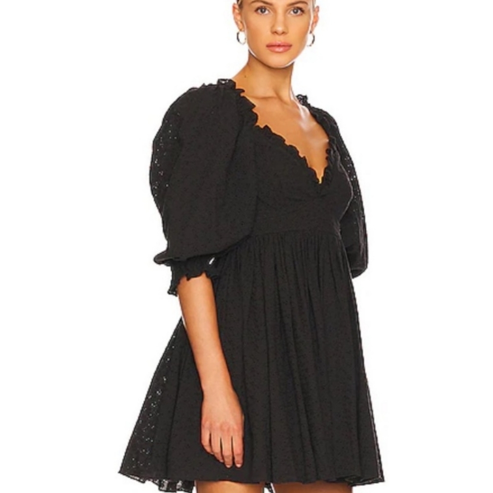Selkie The Jukebox Mini Dress in Caviar